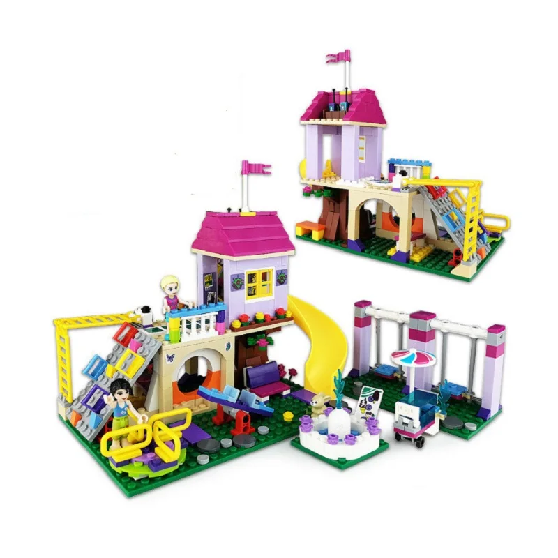 

332pcs Legoinglys Friends 41325 Girl Heartlake City Playground Building Blocks Bricks Education Sets Toys For Girls Gift CT02
