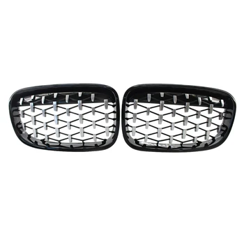 

Front Meteor Grill Grilles Kidney Grill Replacement for BMW 1 Series F20 2011-2014​ Black