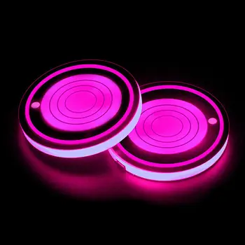 

1 Pair Atmosphere Light Lamp Auto Cup Slot Holder For Honda Dodge 68MM