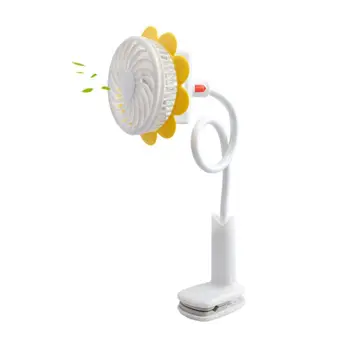 

Portable Mini Clip Stroller Fan Flexible Bendable USB Rechargeable Air Cooler