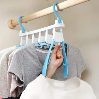 

Rotating Hanger Folding Multi-Function Magic Changeable Clothing Storage Organizer Double Hook Magic Hanger