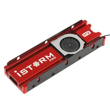 

Cooler Fan NVME NGFF M.2 Heatsink Cooling Warship Storm SSD Metal Sheet Thermal Silicon Wafer Heat sink M2 SSD Adapter