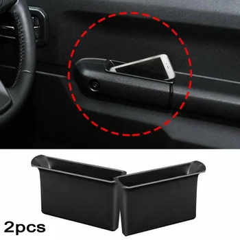 

2Pcs ABS For Suzuki Jimny 2019 2020 Armrest Phone Container Door Storage Box Handle Pocket Car Styling Interior Accessories