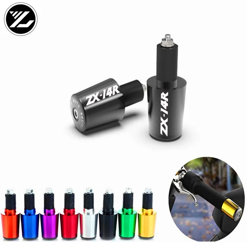 

Motorcycle 7/8'' 22MM Grips the bar ends CNC Handlebar Handle Bar Sliders Grips ends for kawasaki ZX1400 / ZX14R / ZZR1400 06-16