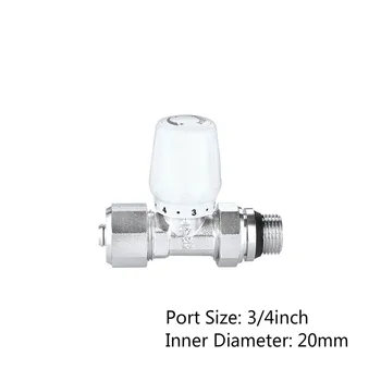 

3/4'' Automatic Thermostatic Radiator Valve Straight Type Floor Heating Special Valve Aluminum plastic 1620 20225