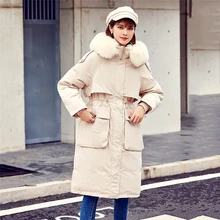 White duck down padded long down jacket women Winter Duck Down Jacket Women long Coat Warm Thick Female Clothes High Quality