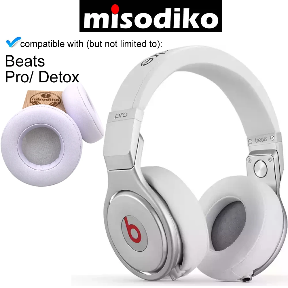 Комплект подушек для ушей misodiko сменные Проводные накладные вкладыши Beats by Dr. Dre Pro/