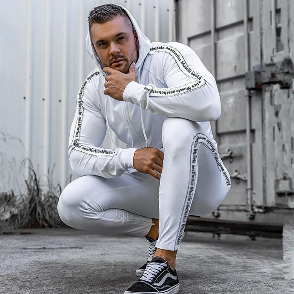 Спортивный костюм мужской из двух предметов толстовка с капюшоном и штаны