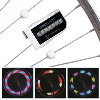 

Leadbike Bicycle Wheel Light Double Display 21 Flash Patterns With 32 RGB LED Lights Lamp for Bikes Night Riding