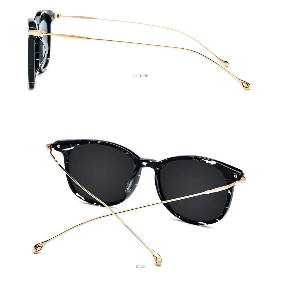 Мужские поляризованные солнцезащитные очки из чистого титана и ацетата, новинка, модные брендовые дизайнерские винтажные Квадратные Зеркальные Солнцезащитные очки для женщин