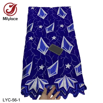 

Swiss Voile Lace In Switzerland High Quality 2019 100% Cotton Dry Lace Embroidery Fabric for Men Women Clothing Fabric LYC-56