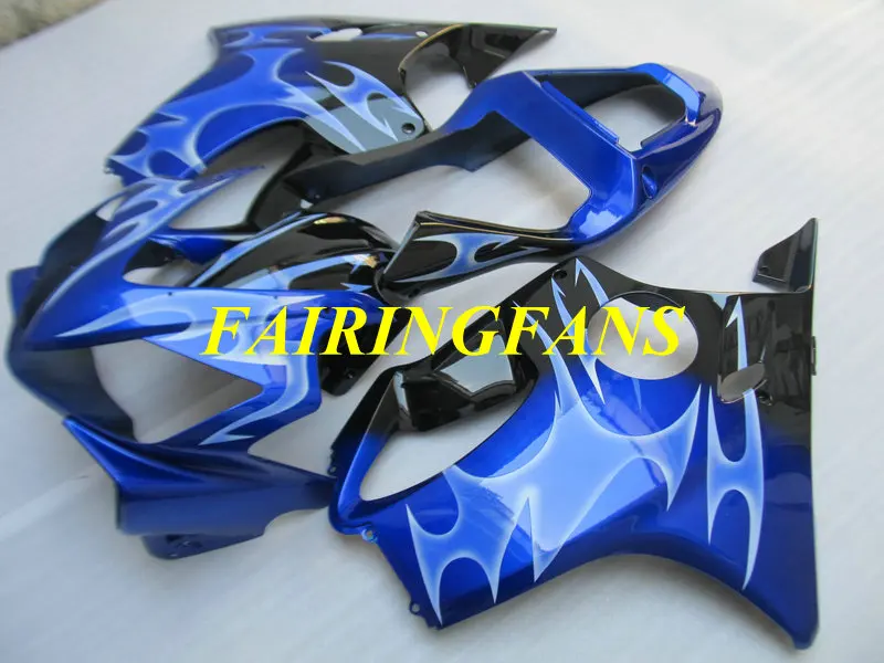 Инжекторный комплект для HONDA CBR600F4I 01 02 03 CBR600 F4i 600F4I 2001 2002 2003 черно-голубые Обтекатели Кузов+ подарки HV22