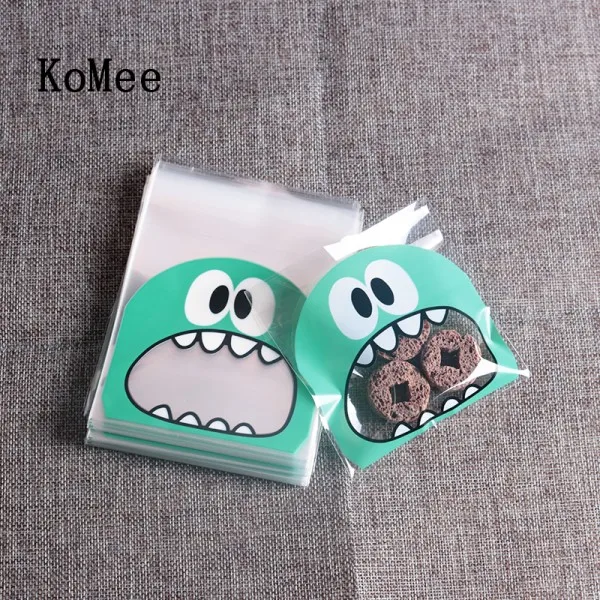 500pcs/lot Transparent Plastic Bags 10x10+3cm Lovely Cookies Packing Pouches Fashion Jewelry Earrings Necklace Display Gift Bags - Color: No.2