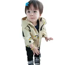 Cutyome chaquetas con capucha para niños y niñas, abrigo informal de estilo de dibujos animados, rompevientos, ropa de moda de algodón, primavera y otoño