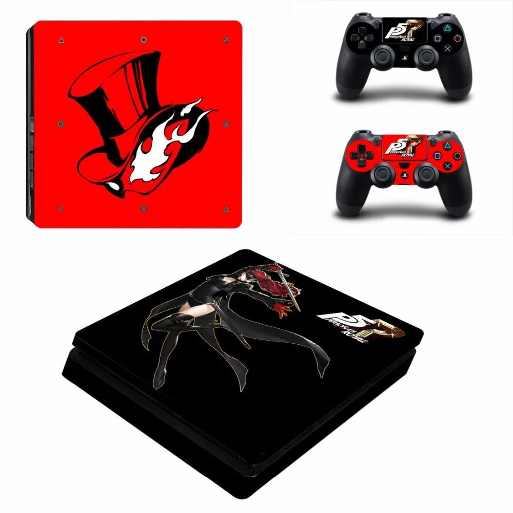 Persona 5 Royal PS4 Slim Skin Sticker Decal For PlayStation 4 Console & Controller PS4 Slim Skin Sticker Vinyl