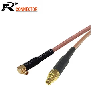

10pcs/lot MMCX Male Right Angle to MMCX Male Stragith Plug Connector RG316 RF Coaxial Cable Jumper Extension Cable 15cm/50cm