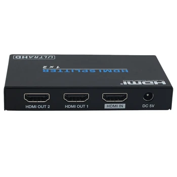 

AABB-1X2 HDMI2.0B Splitter Adatper Split 4K/60Hz 3D HDR 1080P HDMI To 2 Female Connector EDID Control for DVD PS3 CCTV EU Plug