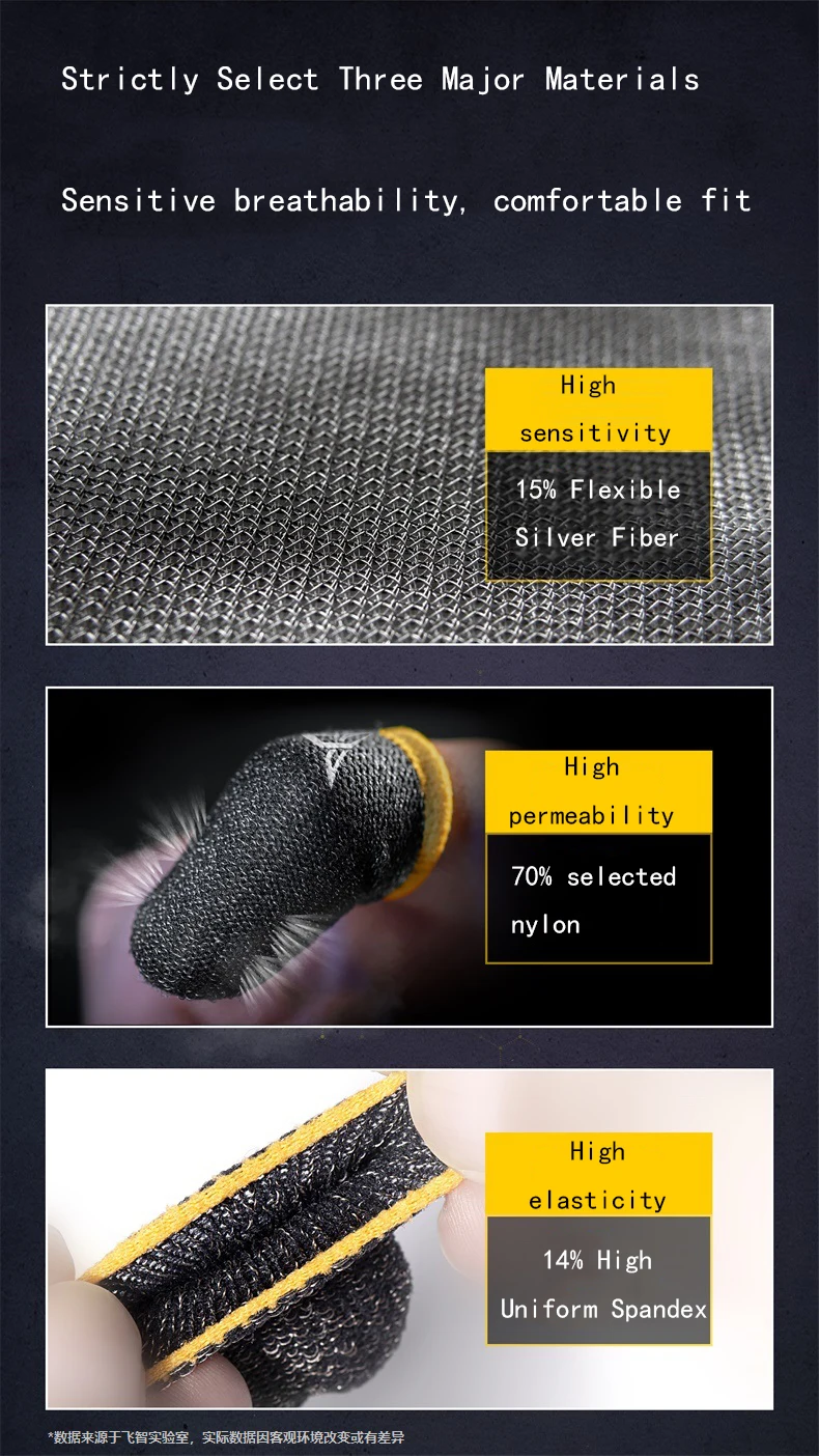 Flydigi Beehive Game Controller Sweatproof Gloves for Phone Gaming, PUBG and other professional touch screen thumbs (6)