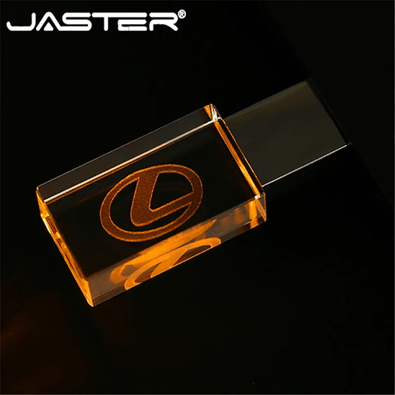 JASTER lexus crystal + металлический USB флеш накопитель Флешка 4 ГБ 8 16 32 64 Гб 128 Внешняя карта