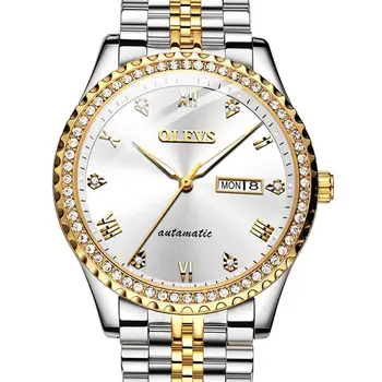 

Top Brand Luxury Male Mechanical Watches Fashion Diamond Luminous Men Automatic Watches Waterproof Date Relogio Masculino