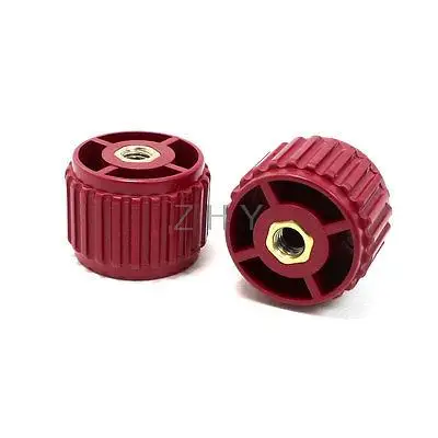 

2 Pieces 8mm Bore 30mm High Dark Red Enhanced Insulator GCS30*40 for Bus Bar