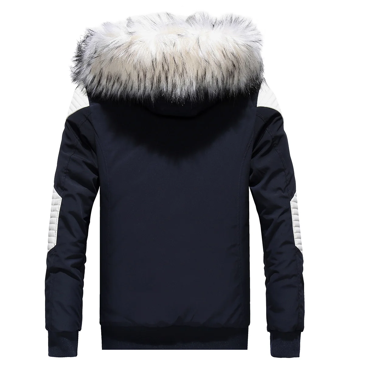 Новая теплая парка модные флисовые мужские куртки, пальто с меховым воротником мужские парки мужские пальто зимняя куртка Мужские хлопковые толстые hombre
