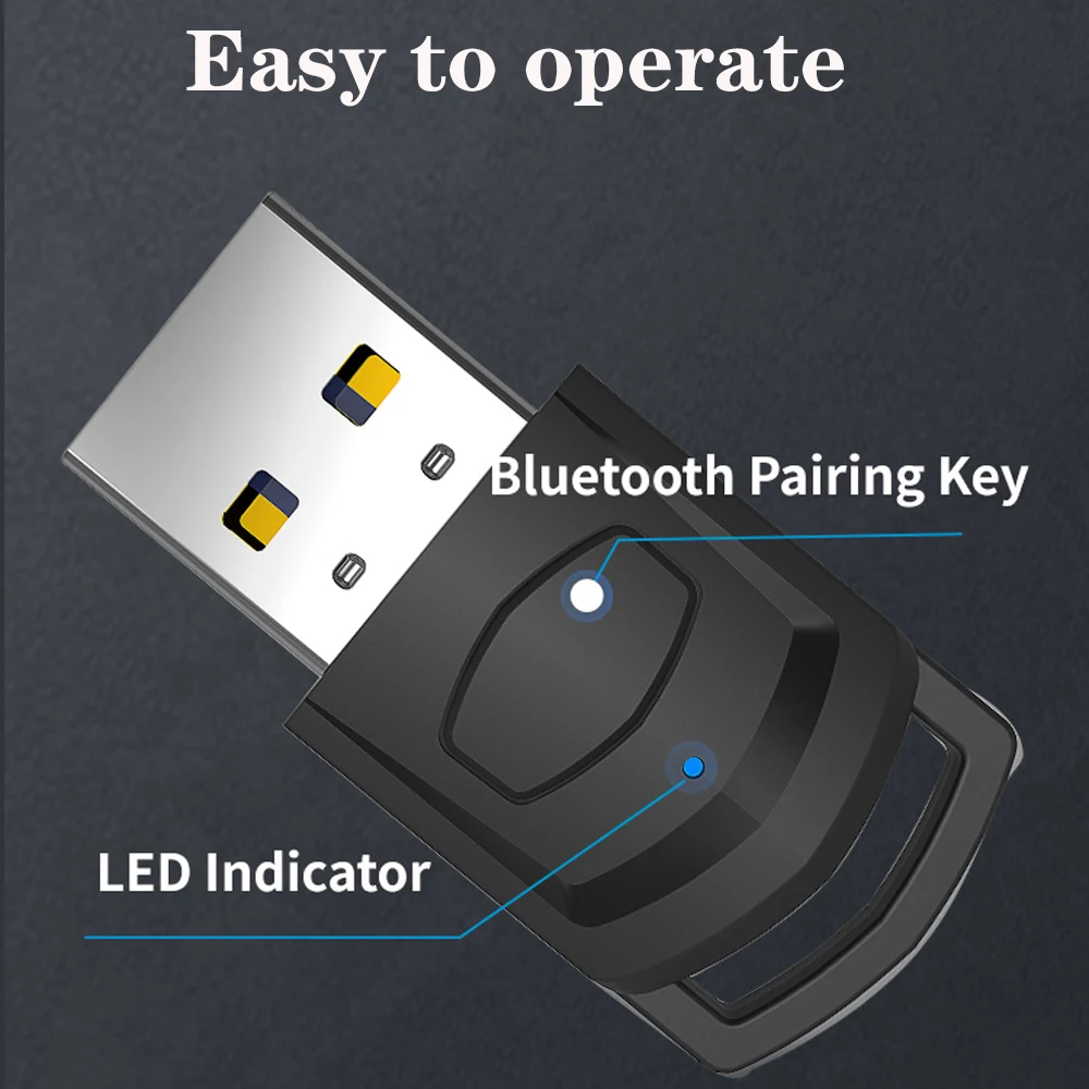 Tebe-adaptador de Áudio sem Fio para Ps4 Dongle Bluetooth 5.0 3.5 mm Aux Baixa Latência para Playstation pc Alto-falante - Image 3