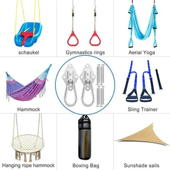 

800lb Capacity Heavy Duty Hammock Hanging Hooks Kit Swing Chair Stainless Steel For Hammocks Hangers Porch Swings
