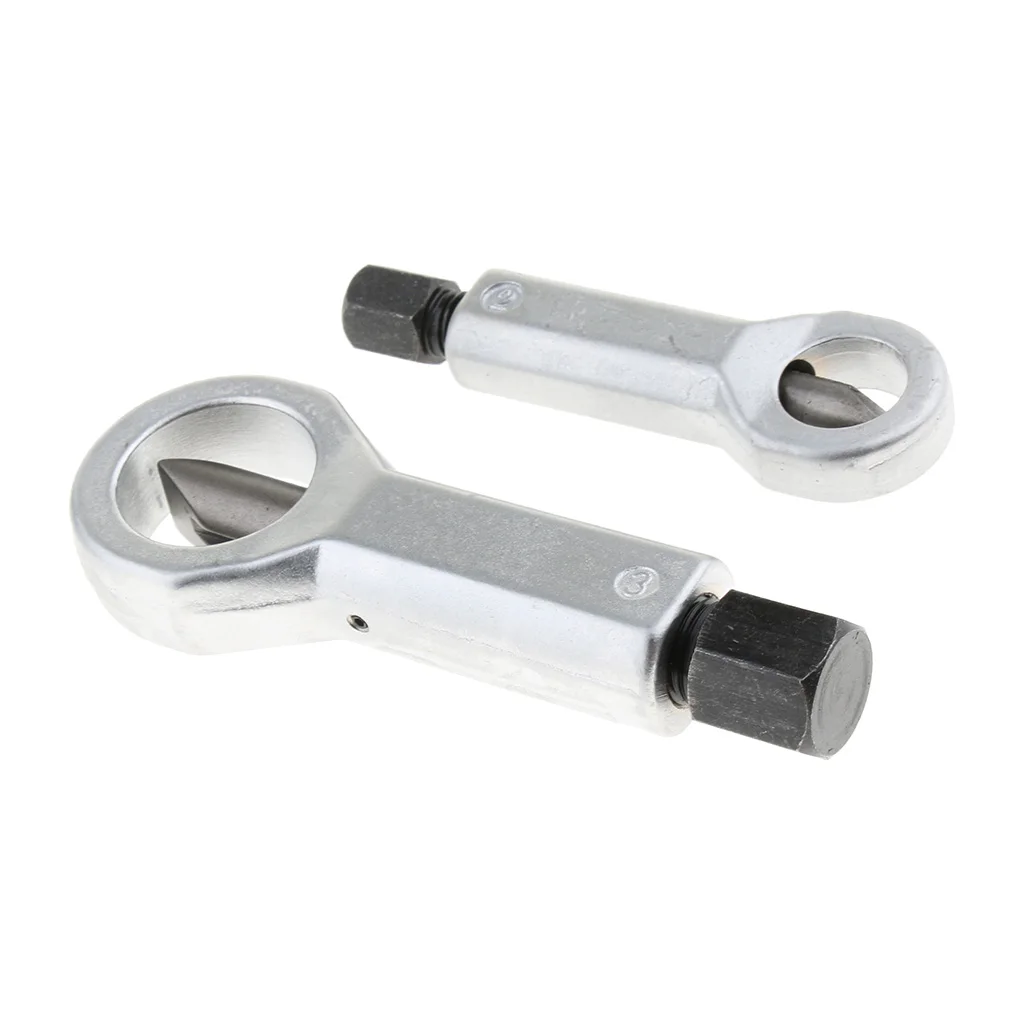 2PCS Set Nut Splitter Cracker Remover Cutter, Hardened steel cutters and forged grips for strength and durability