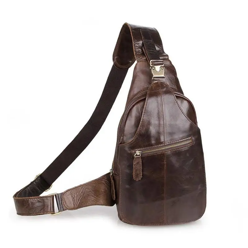 

Johnature High Quality Genuine Leather Men Shoulder&crossbody Bags 2019 New Leisure Soft Cowskin Solid Color Business Chest Bags