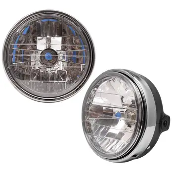 

7 Inch Universal 35W Round Motorcycle Headlight H4 Bulb Head Lamp Universal for Honda CB400 VTEC VTR250 Wasps 600 900