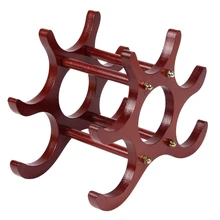 Европейский стиль, винный шкаф из цельного дерева, украшение для гостиной, 6 бутылок, декоративный Настольный держатель для винных бутылок, полка, украшение для Фрам