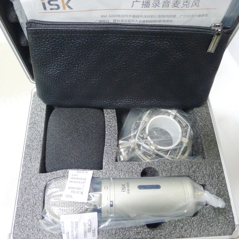 Original ISK BM-5000 Professional Condenser Microphone For Computer Recording Studio Performance Mic Shock Mount