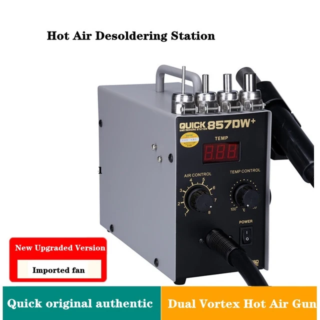 Lead-Free Hot Air Gun Soldering Rework Station w/ Four Nozzles