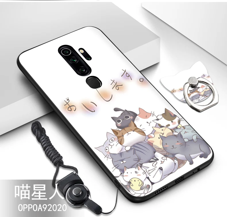 color as photo Для oppo A9 чехол Топ продаж ТПУ силиконовый чехол+ ремешок с милым рисунком кольцо задняя крышка чехол для oppo A9 крышка - Цвет: color as photo