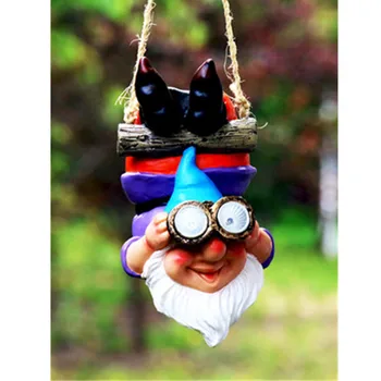 

Villain Doll Solar Light Pendant Creative Decoration Villa Garden Decoration Garden Balcony Crafts Birthday Gift M2085