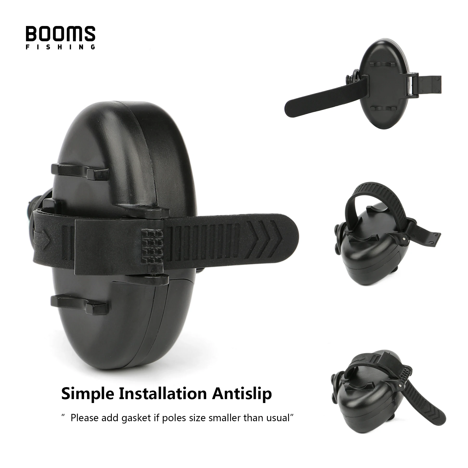 Booms Fishing E02 Bite Alarm 4 sets Fishing Signalizator Carp Fish Indicator with LED / Sounds Battery Include fishing bite alarm