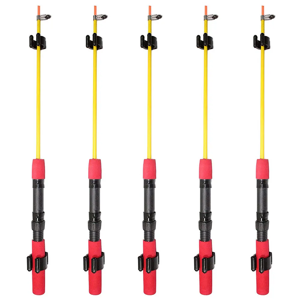 20Pc Fishing Rod Holder Stand Pole Storage Rack Tip Clamps Holder Clips Plastic Club Clip Pool Cues Exhibition Clip Fishing Tool