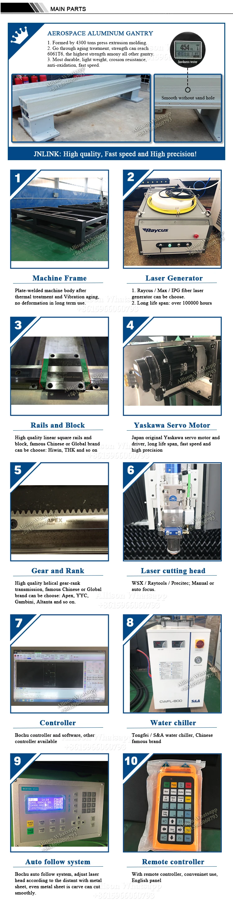 cnc fiber laser cutting machine with auto exchange working table-4