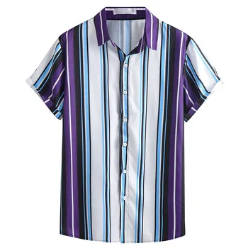 

The most handsome shirt! Men's Summer Fashion Casual Lapel Print Short Sleeve Shirt Top Blouse рубашка Purchasing 2020 shirt