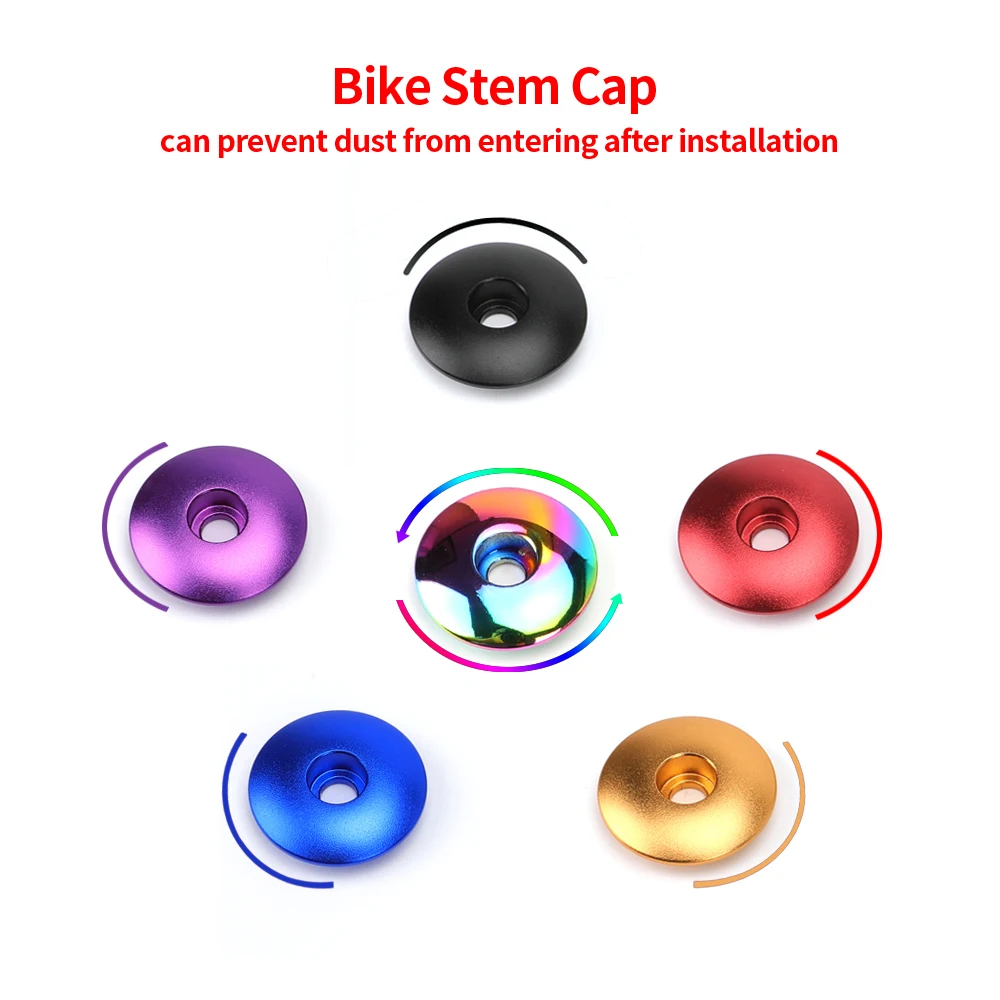 MTB Bicycle Stem Top Cap Headset Spacers Kit Aluminum Fork Ring Spacer 28.6mm 2mm 5mm 10mm Bike Headset Cover