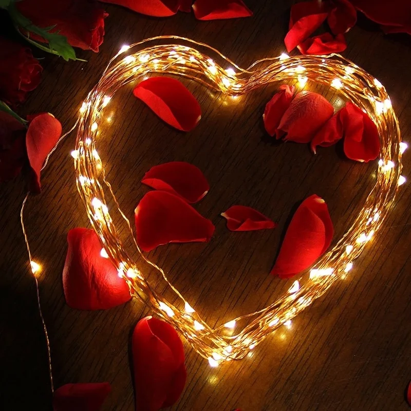 New year Solar Lamp LED Outdoor 5m/20m String Lights Fairy Holiday Christmas Party Garlands Garden Waterproof | Лампы и освещение
