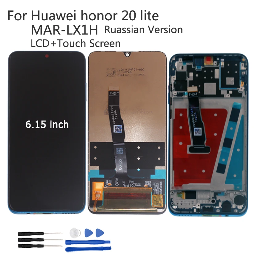 6 15 &quotОригинальный сенсорный ЖК дисплей для Huawei Honor 20 Lite цифровой преобразователь