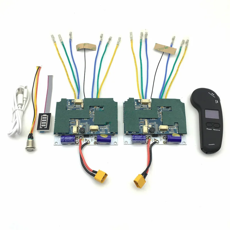 Esk8 6s 24V 7s 29 4 V 10s 36V 4WD моторный привод FOC контроллер 2 ГГц пульт дистанционного