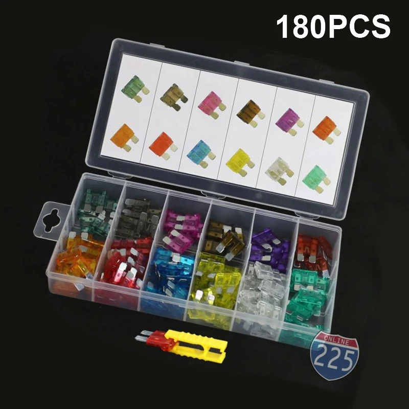 Сменный автомобильный предохранитель аксессуар ударопрочный набор ассортимент. Комплект Авто