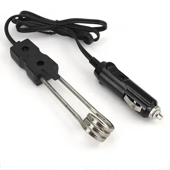 通販 12 V/24 V ポータブル電気車浸漬温水器旅行キャンプピクニックミニボイラー温水コーヒー旅行使用
