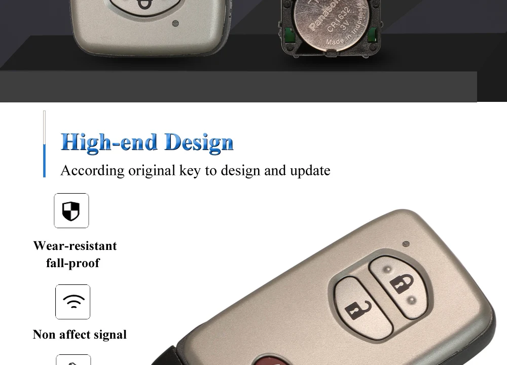 Chiave/Telecomando Per Toyota Land Cruiser Prado Camry Rav4 Pruis F433 A433 0140 3370 5290 6601 315/433mhz - Entry Toyota - H84418c3d68f84dc2a6b144c9a0bd7f46J