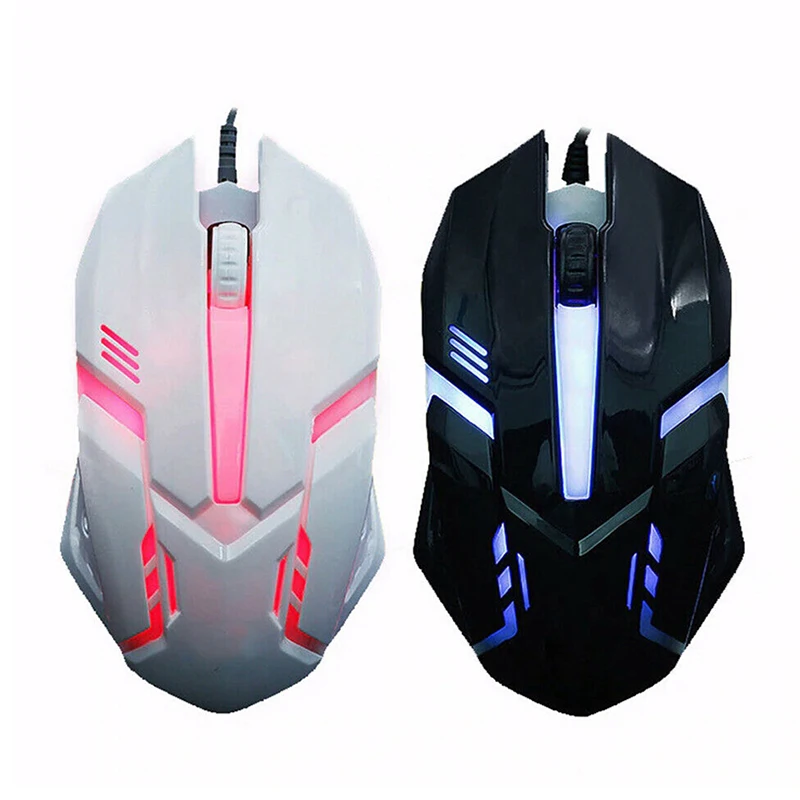 Игровая мышь, 3 кнопки, USB, проводная, светодиодный, кнопка дыхания, 3200 dpi, мыши для ноутбука, ПК@ JH