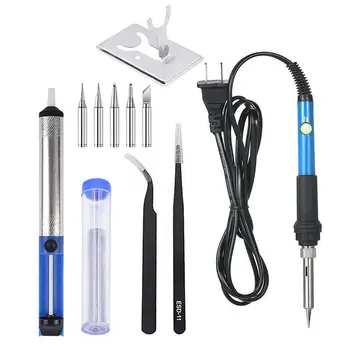 

60W 110V/220V Temperature Adjustable Electric Soldering Iron Welding Tools Set