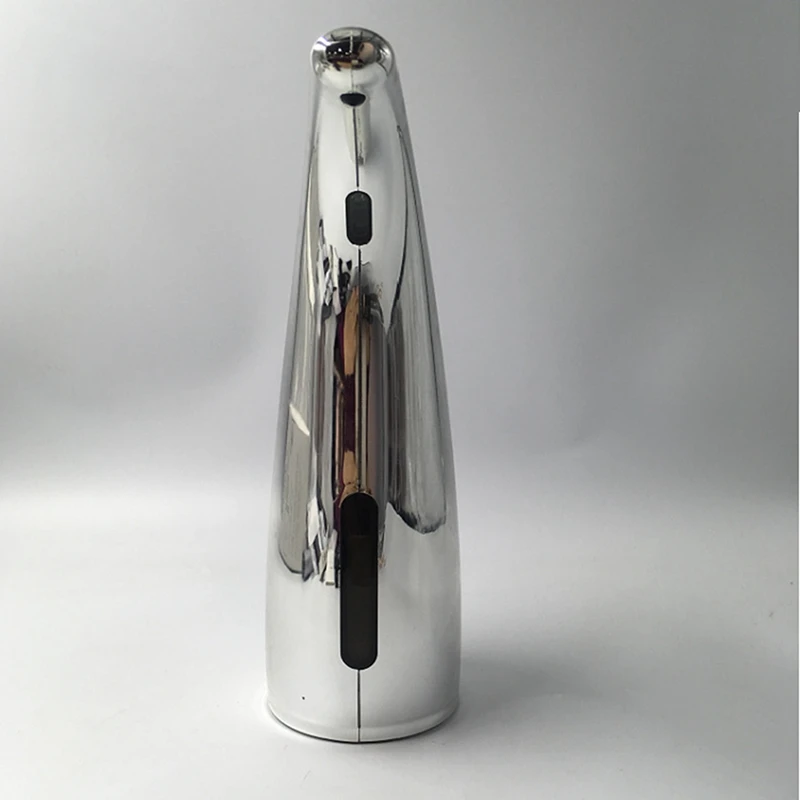 2Pcs Silver/White Abs 350Ml Automatic Induction Soap Dispenser Soap Dispenser Household Hotel Soap Dispenser